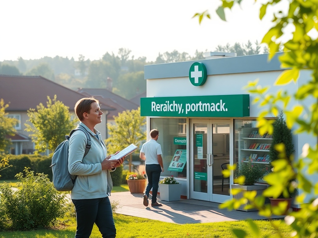 Plakat informacyjny o bezpłatnych badaniach kości w Rzeszowie